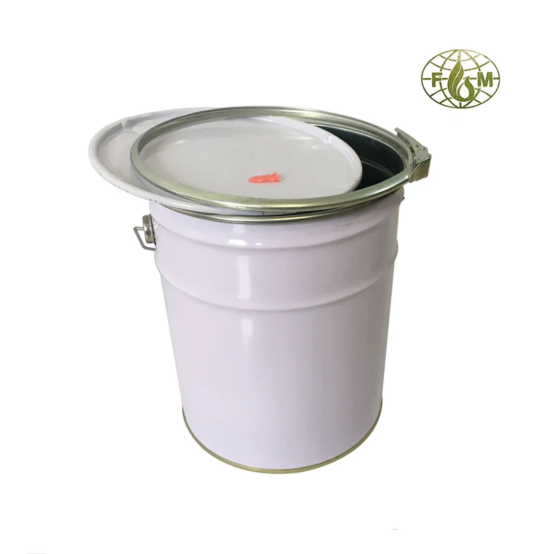 10 liter paint barrel metal tinpail/drum/can/bucket container with lids