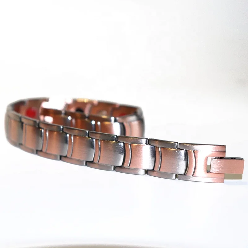 High quality custom copper magnetic therapy bracelet 4 in 1 bio energy magnetic bracelet bracelet magnetic medical