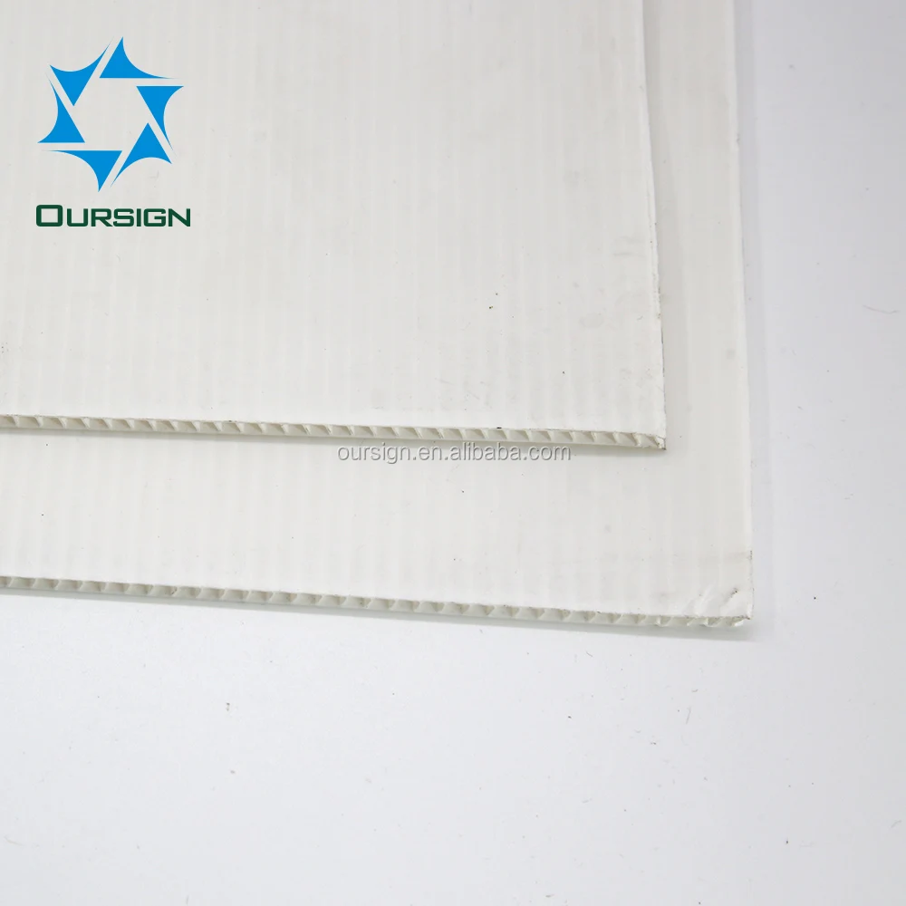 Printable ПП полый лист 4 мм 700gsm 1220x2440 мм Размер