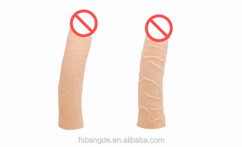 Factory Price Manufacturer Supply Popular Soft TPE Extender Long Time Penis Sleeve For Man