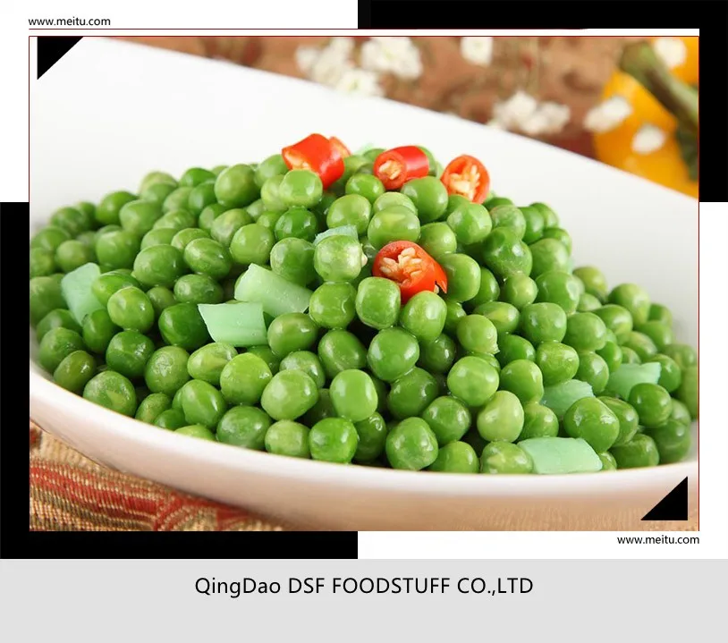 
supply BRC certified High quality new crop IQF frozen green peas hot sale 