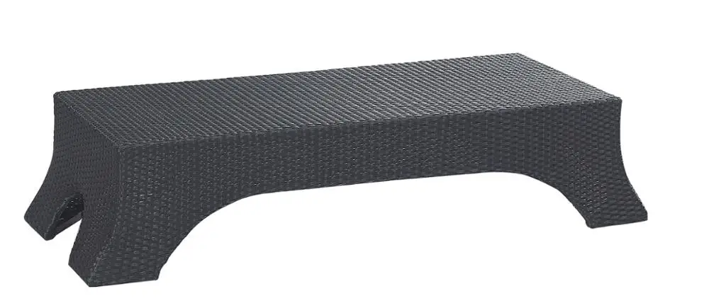 Furniture Outdoor Beach Chaise Lounge Rattan Sun Bed