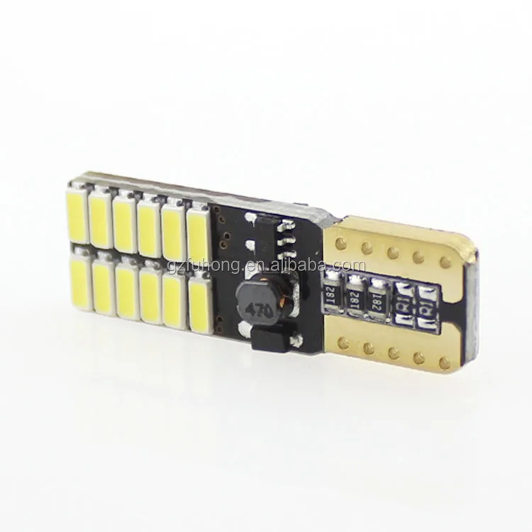 New arrival canbus T10 5w5 4014 24smd width lamp reading interior lights led car light