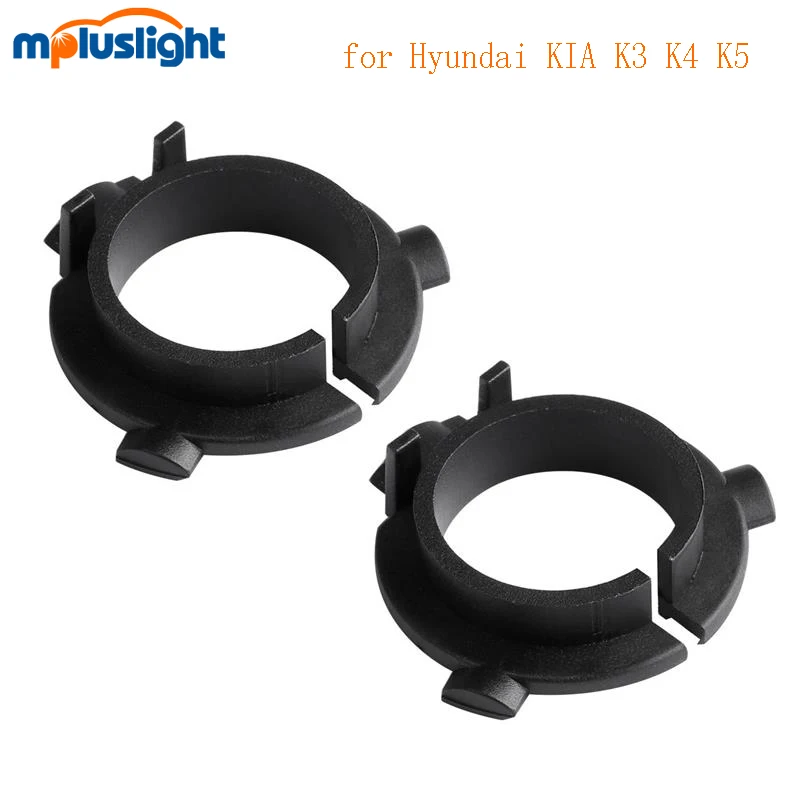 
car wireless H7 Led Headlight Bulbs lamp Black Plastic Adapter Holders For Hyundai/Skoda/Kia/Nissan 