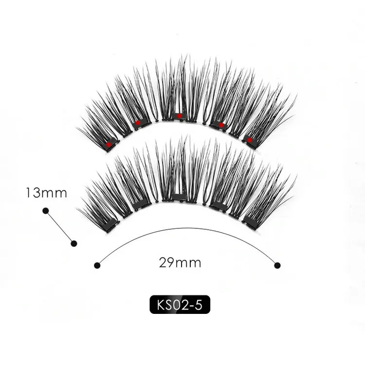 
Magnetic Lashes 3d Magnetic Liquid Eyeliner Five Magnet Eyelash Set With Tweezers private label Reusable Magnetic False Eyelash 