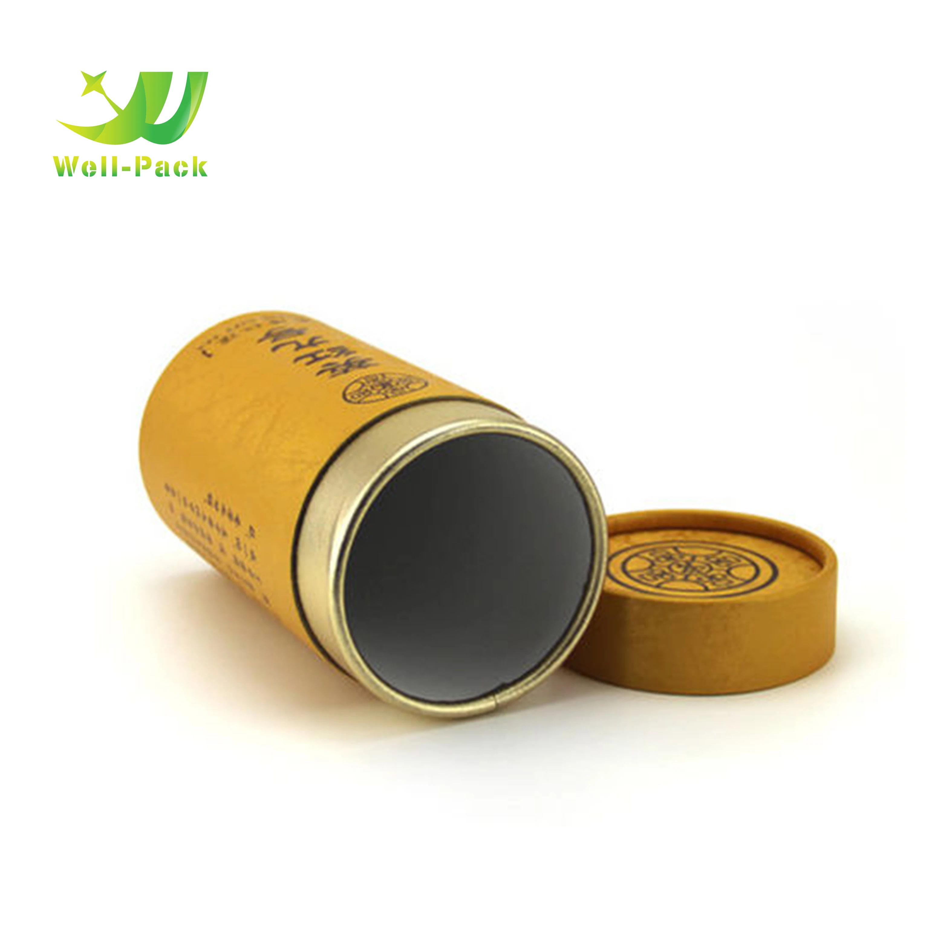 Aluminum Inside Paper Tubes Tea Box Packaging Coffee Packaging Paper Tubes With Logo Printing