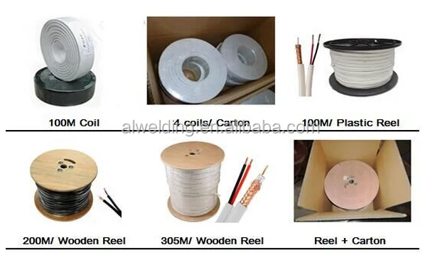 75 Ом водонепроницаемый коаксиальный кабель RG6 для передачи радиочастотных сигналов MATV CATV CCTV цифровое видео локальная сеть