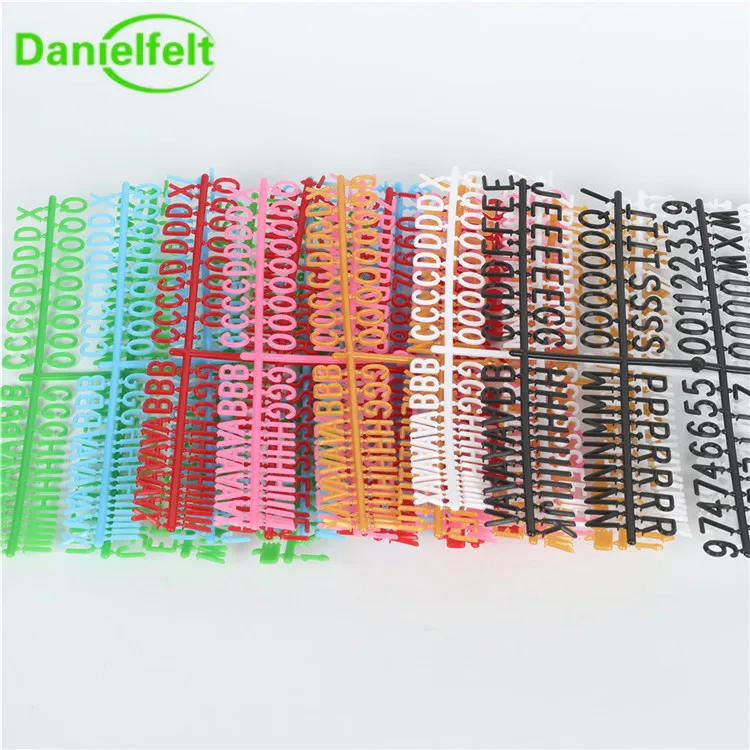 cheap popular color plastic letters for felt letter board