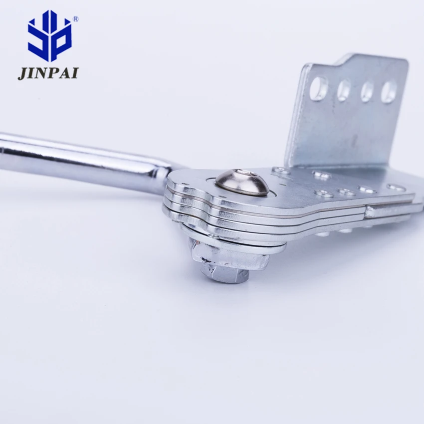 Jinpai 90-135 degree 14 gears wholesale multiple gear flexible hinge sofa adjustable hinge ratchet hinge