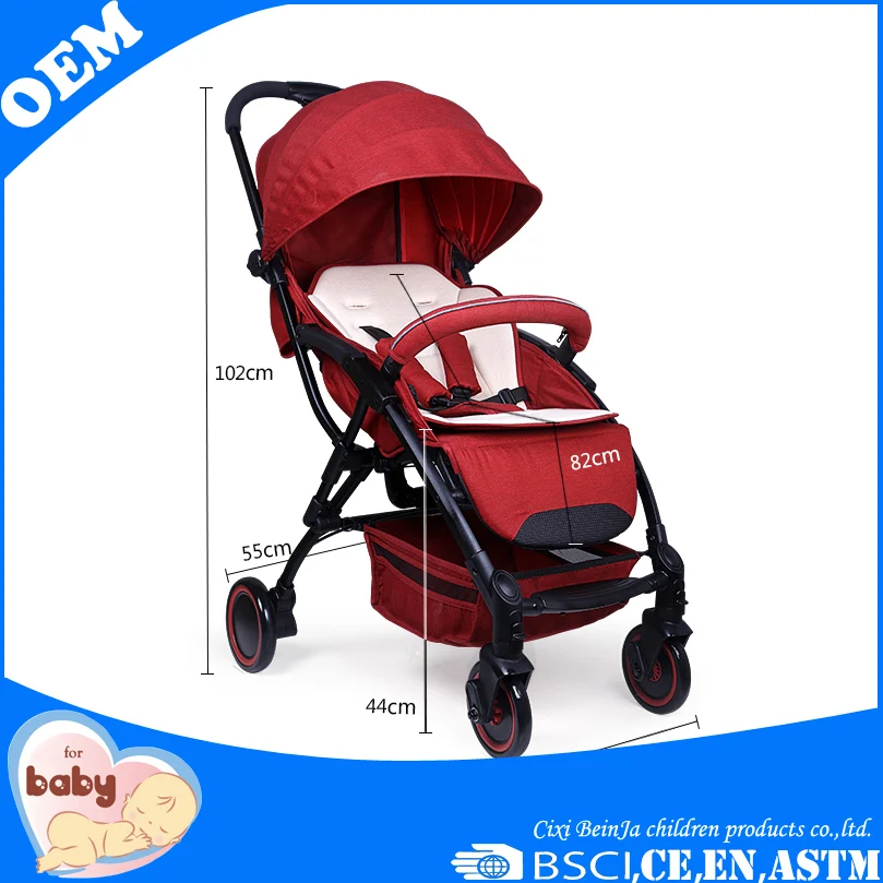 light weight baby stroller aluminium steel mini children baby push chair passed en1888