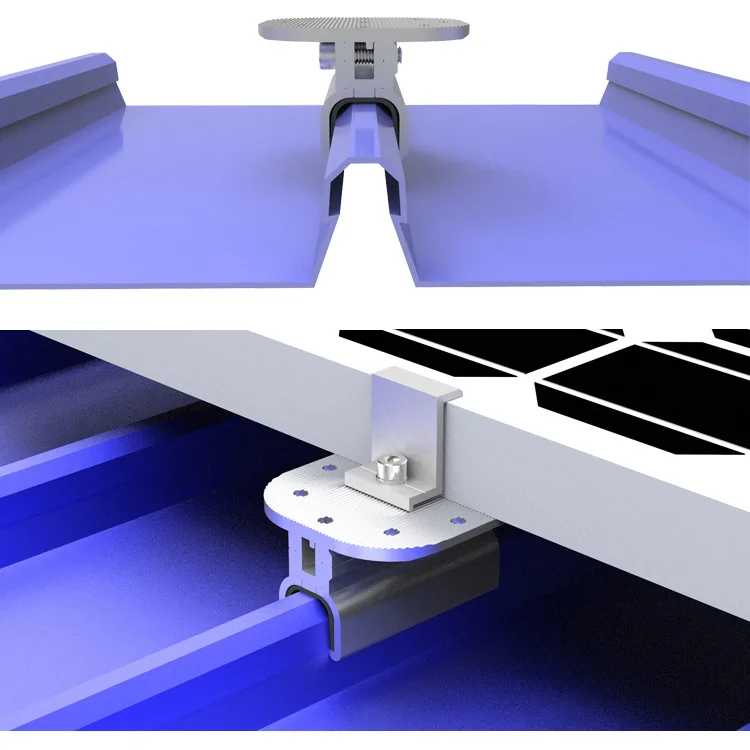 Rooftop Solar Mounting Structure for Aluminum Solar Module Ground System Installation