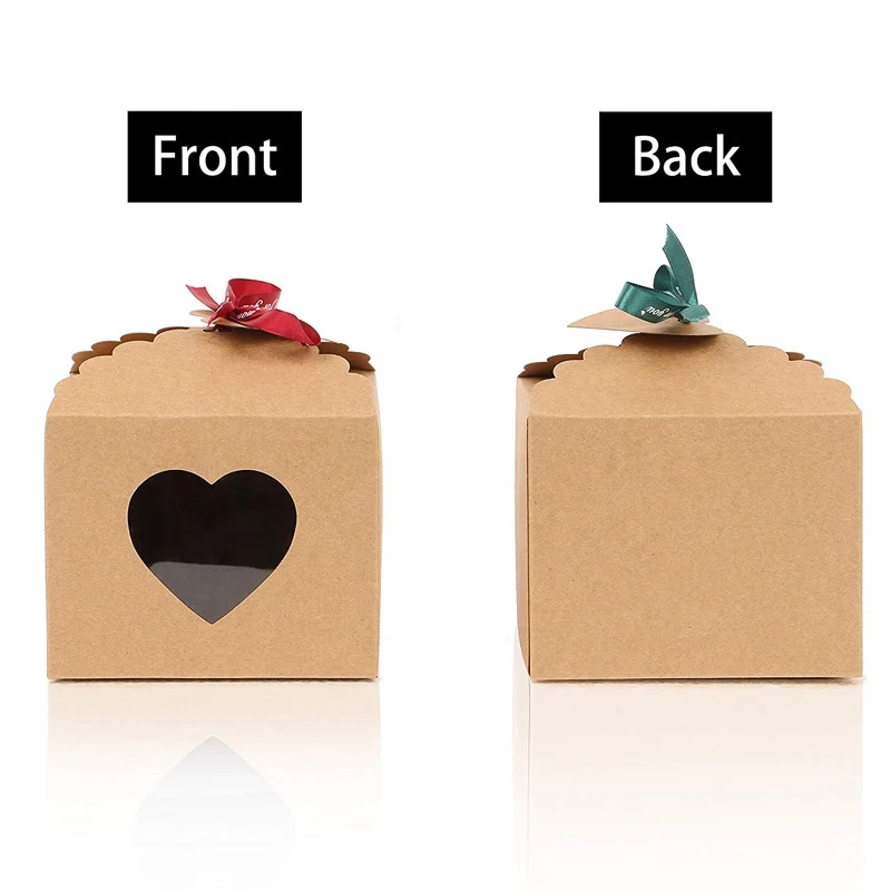 Kraft Paper cake box For Party Gift Wedding Favors Candy Shopping Bags