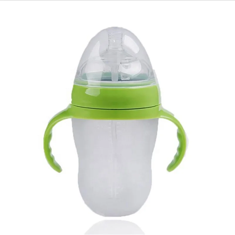2020 Good Quality Food Grade Free Pure Silicone Warm Milk Feeding Bottle For Newborn Babies