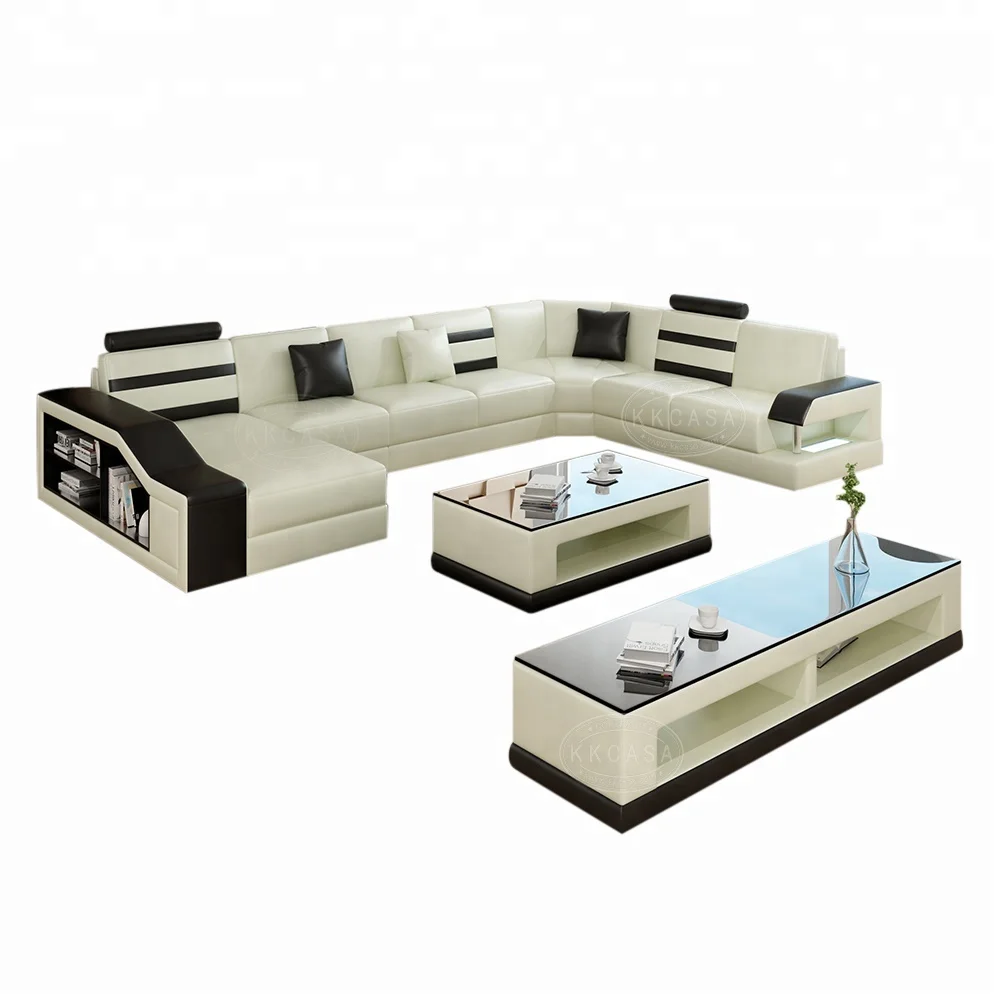Factory Wholesale Modern U Shaped sofa set Couch Sets sofas sectionals foshan shunde furniture living room furniture