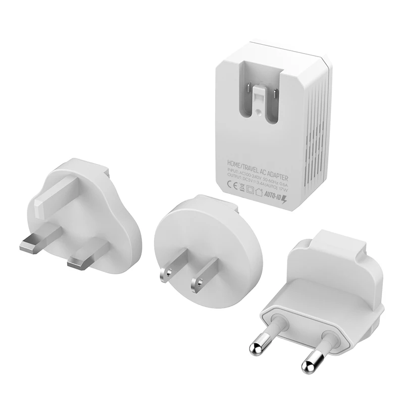 Лидер продаж, сетевое зарядное устройство с 3USB-портами emy, зарядное устройство с американской/британской/европейской вилкой