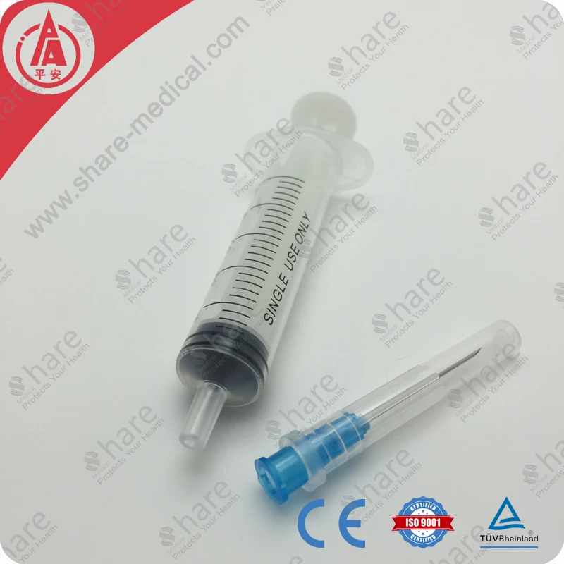 
China manufacturers free sample disposable three pieces luer slip syringe 