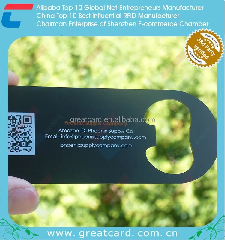 
Silver Plated Stainless Steel QR Code Platinum Member Card 