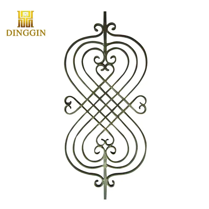 New style wrought iron handrail Wrought iron morden garden stair elements