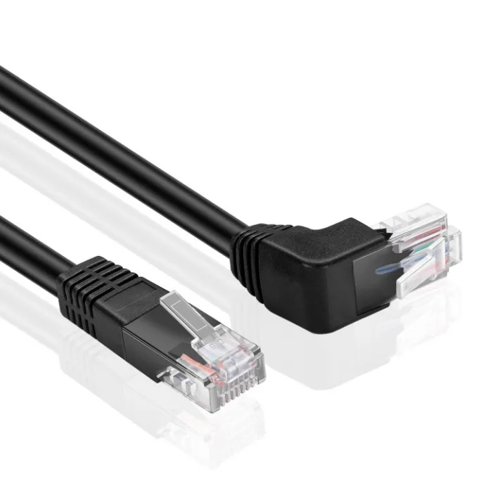 3FT Cat6  Right Angle Up RJ45 90 Degree Network Ethernet Cable