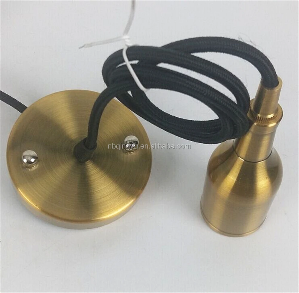 New Bottle Shape DIY Pendant Light Kit with Colored Fabric Wire Cord