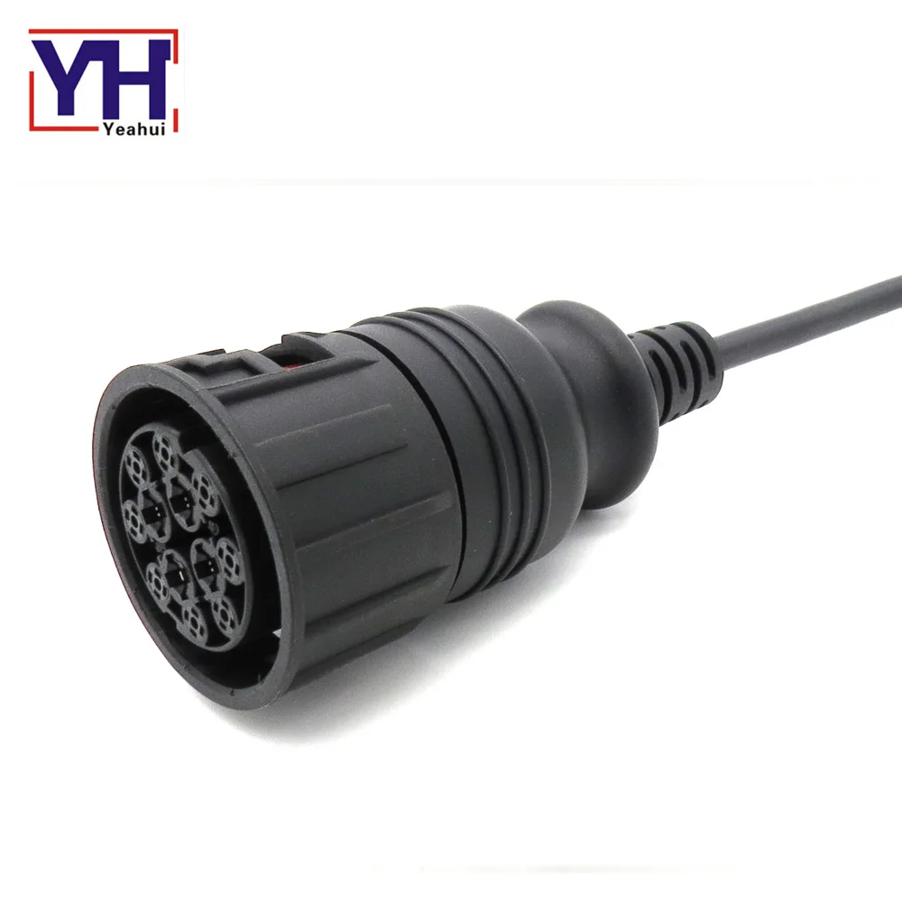 Heavy Truck Code Reader Man 12Pin Socket Truck Electrical Connector with Pa66 Main Material