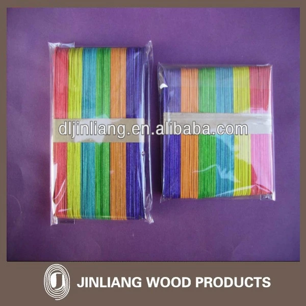 Color Wooden tongue depressor for children diy