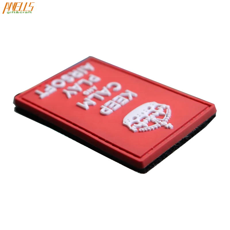 New QualityTactical Flexible Rubber Patch Design With Hook And Loop Back