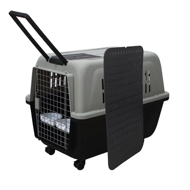 Hot Selling Air Transport Box Pet Dog Travel Carrier Cages Portable Plastic Dog Carrier Multi Sizes