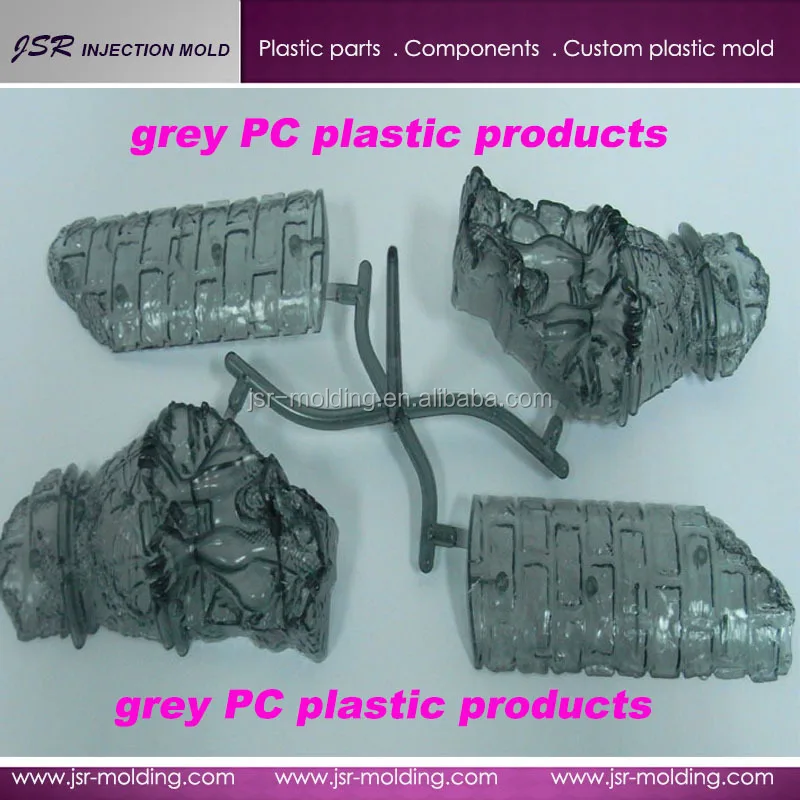 
Custom blue white grey PC plastic products from china plastic products factory 