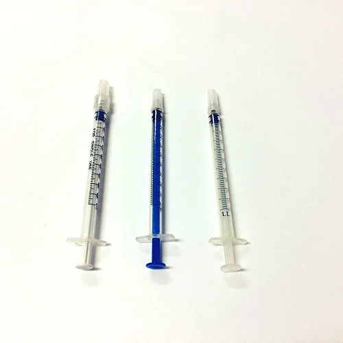 plastic syringe end cap