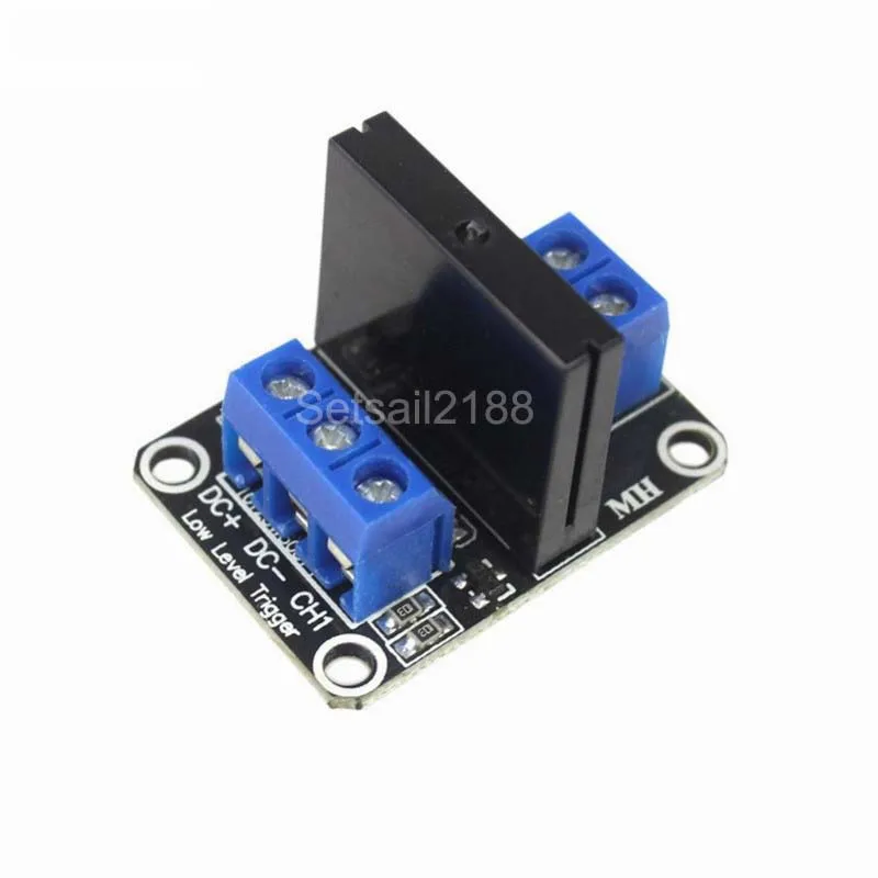 5V 12V 24V 2A 1 2 Channel SSR Solid State Relay High Low Level relay Module fuse 240V G3MB-202P