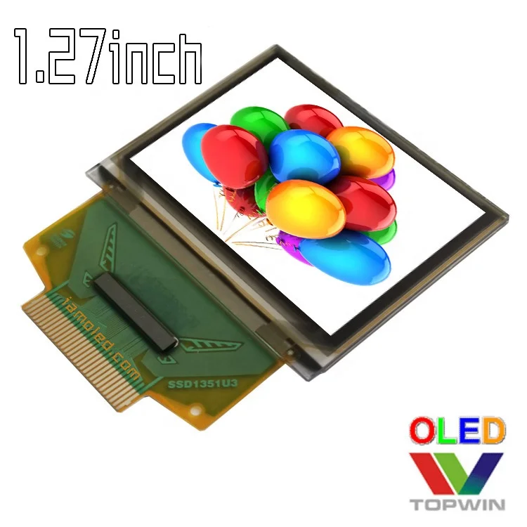 1,27 '1,27 дюймов 1,27 1,3 дюйма 128x96 пикселей 30 pin полный цветной oled-дисплей Тип разъема UG-2896GDEAF11 параллельный порт, 3/железо добывающей промышленности 4-провод SPI