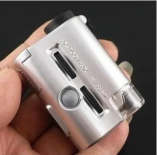 30X-60X Zoom Pocket Microscope LED Light NO.9593