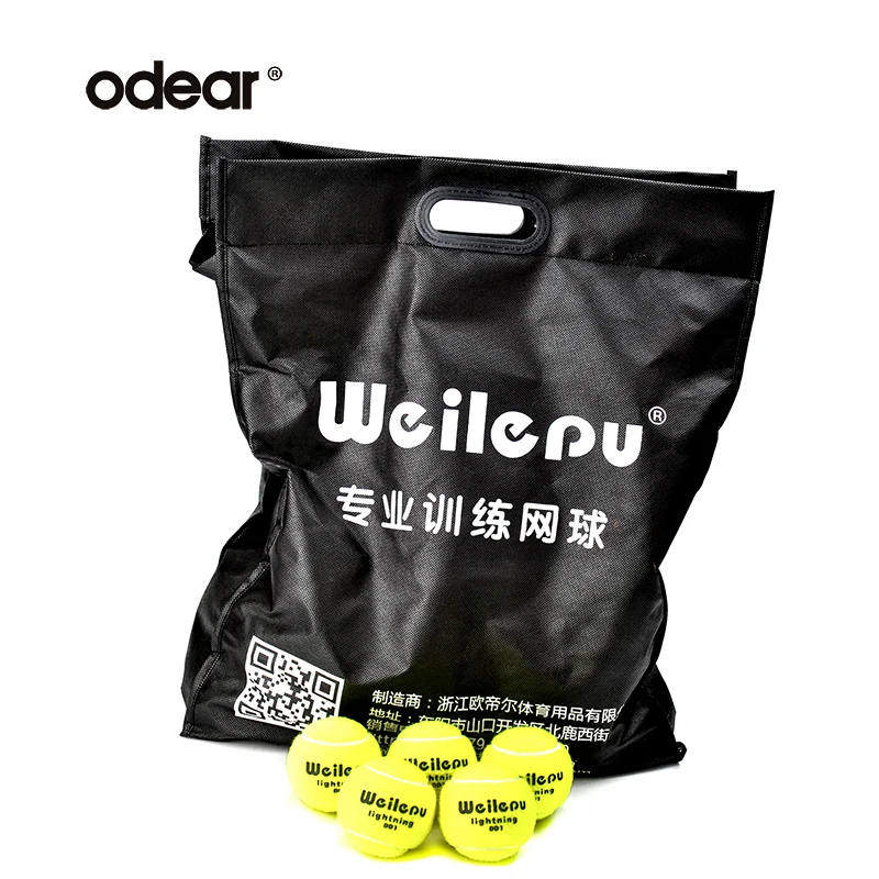 Odear Factory price Bulk packing pressureless Tennis ball with custom logo for training