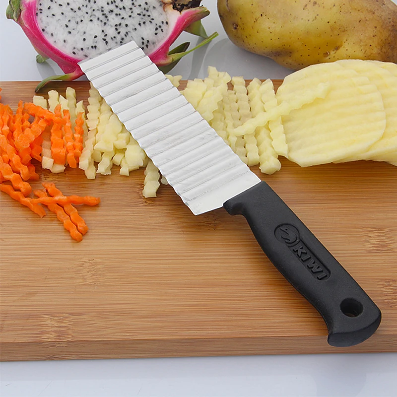 
 Кухонные овощные ножи с пластиковой ручкой, нож для резки французского картофеля  