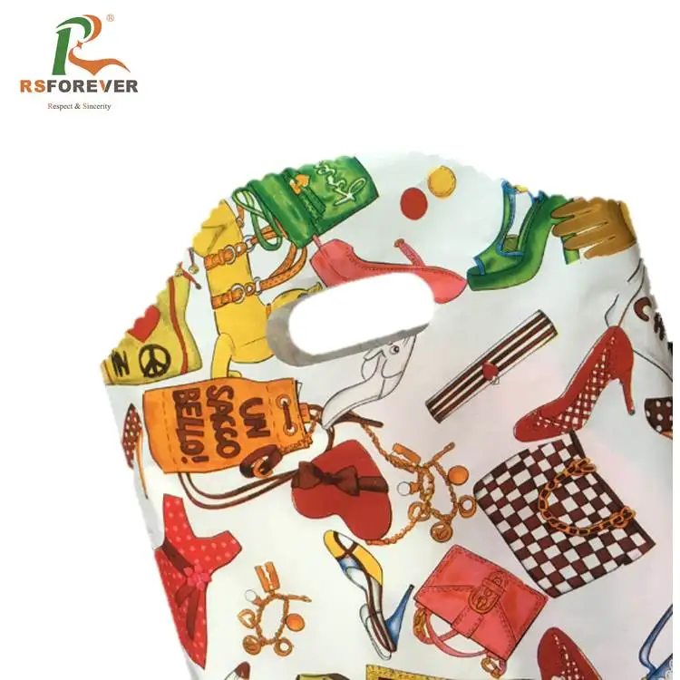 
100% Virgin Material Custom Design Die Cut LDPE Plastic Packaging Bag 