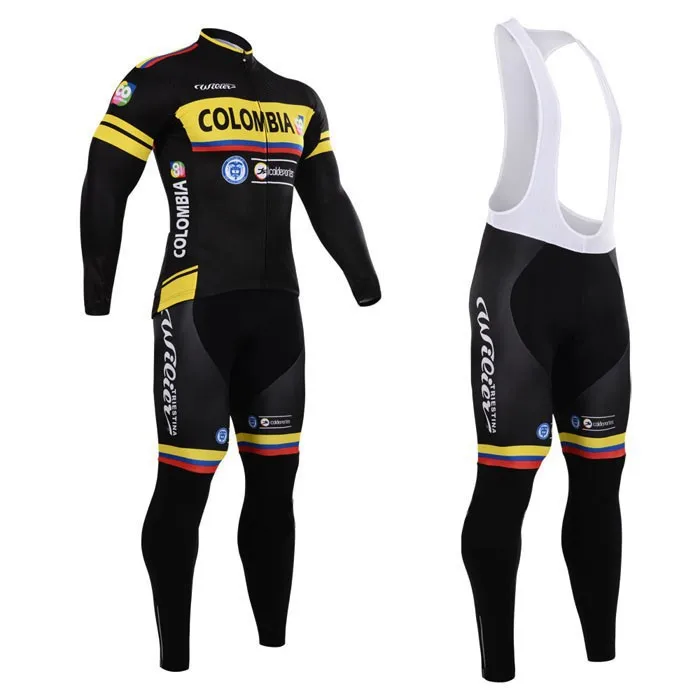 Fast Shipping! 2015 Columbia team jersey black wilier road
