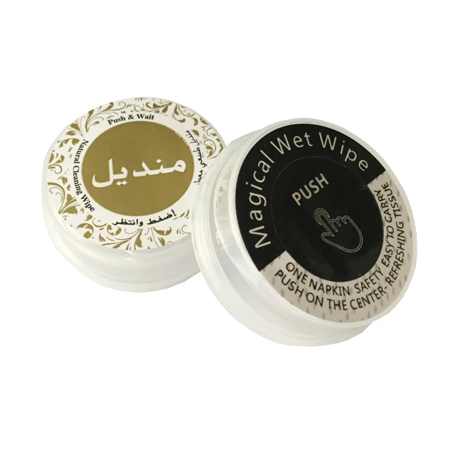 Magic Compressed Wet Wipes Push Clean Wet Wipes