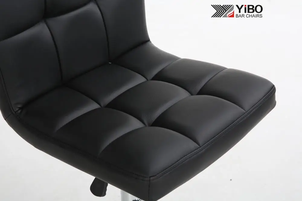 ANJI YIBO Китай модный черный Стиль Алюминиевый барный стул высокий стул