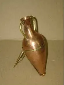 Mini Amphora With Brass Stand