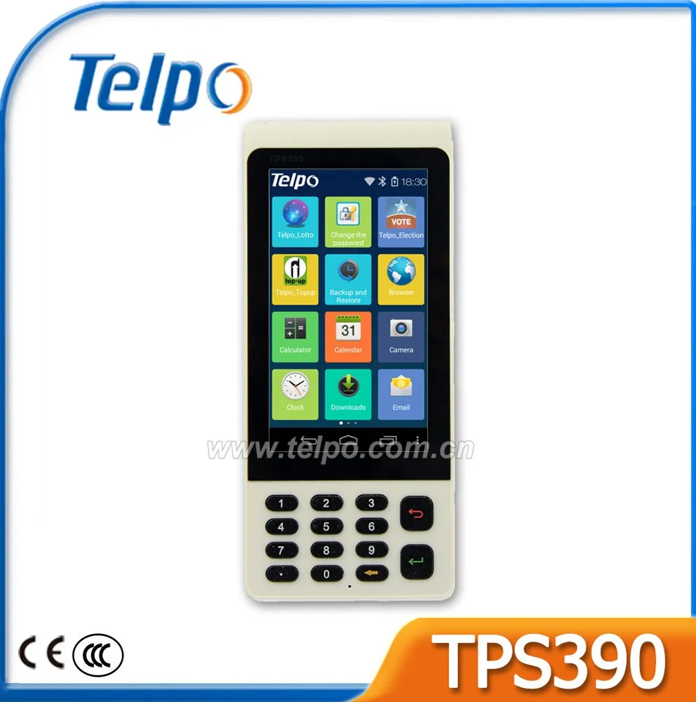 POS Factory Telpo TPS390 recharge gprs manual pos terminal