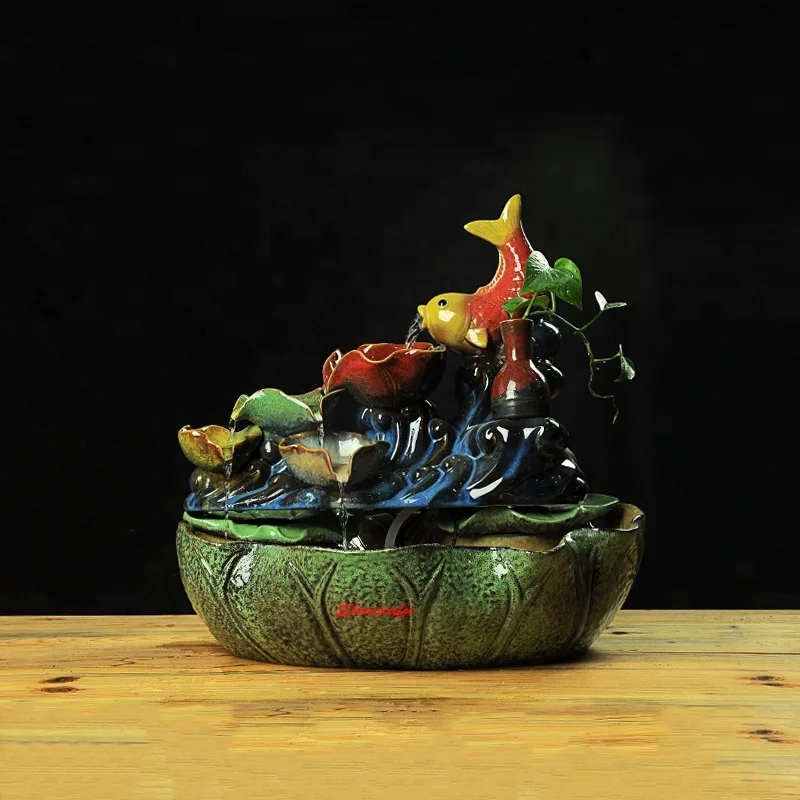 Handmade ceramic water fountains indoor