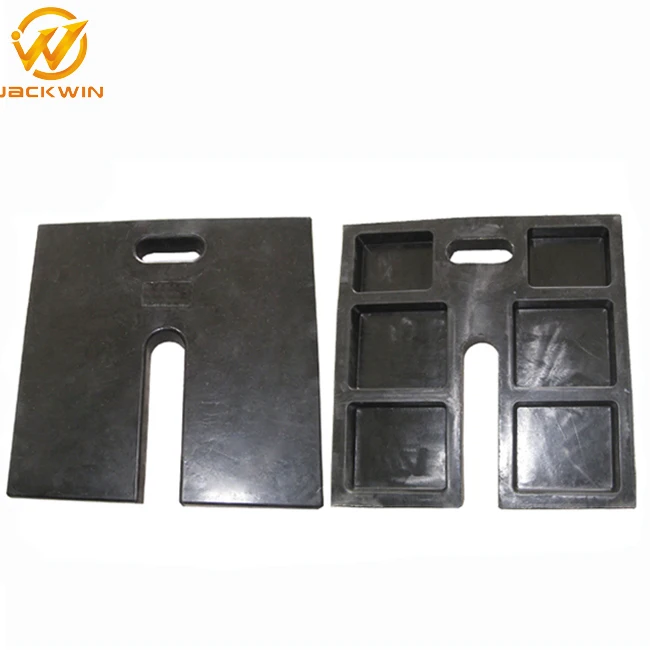 Durable 57*29*46 cm Recycled Black Rubber Base Weight For Pipe & Drape