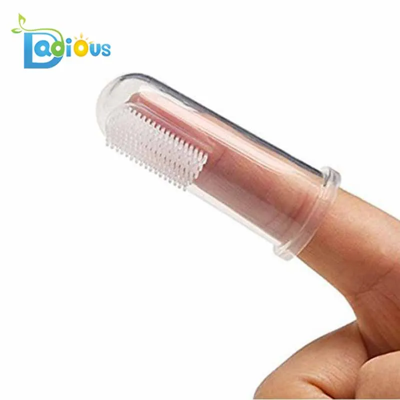 Soft Silicone Baby Massage Finger Toothbrush For Infant Teeth Clean