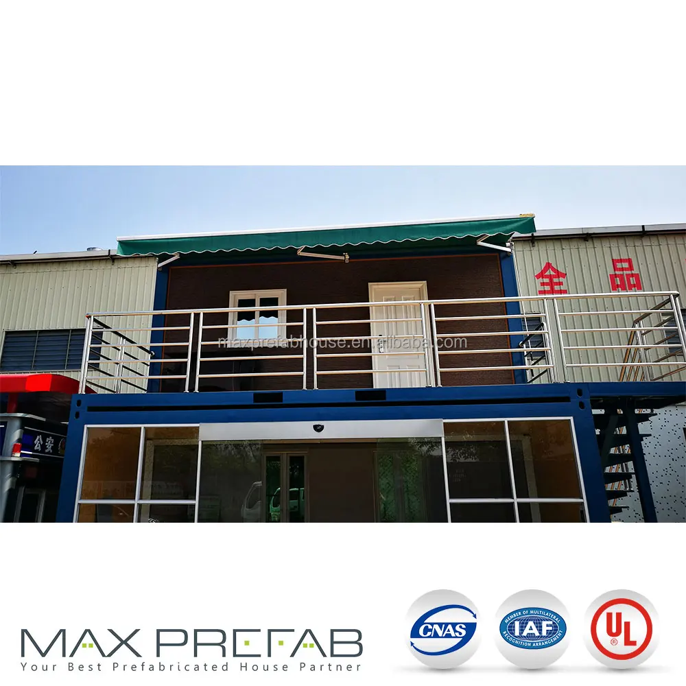 Flat Pack Container Coffee Shop Fast Constructed Prefabricated Steel House