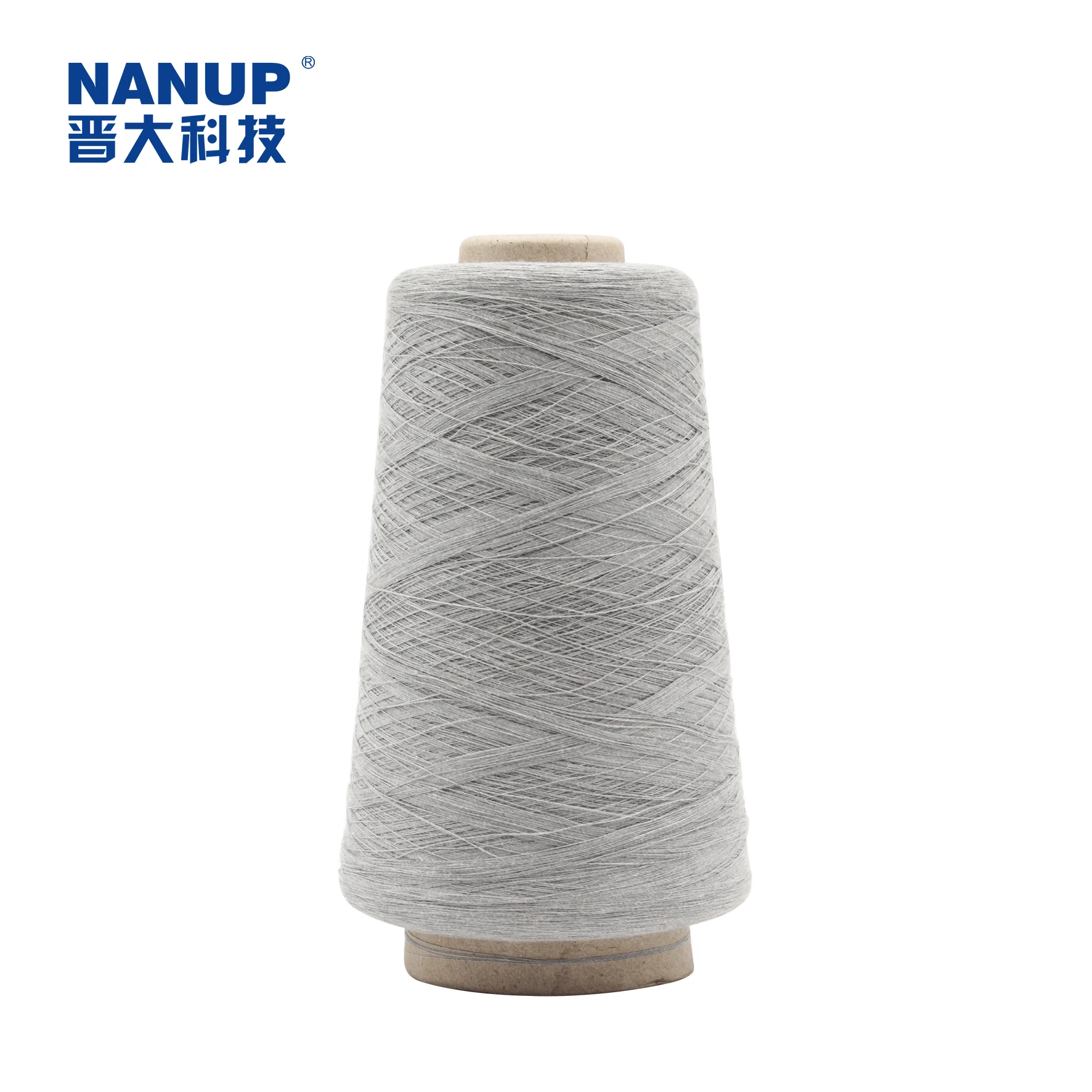 
Antibacterial customized anti-odor silver coated nylon fiber blended cotton covering sock yarn 
