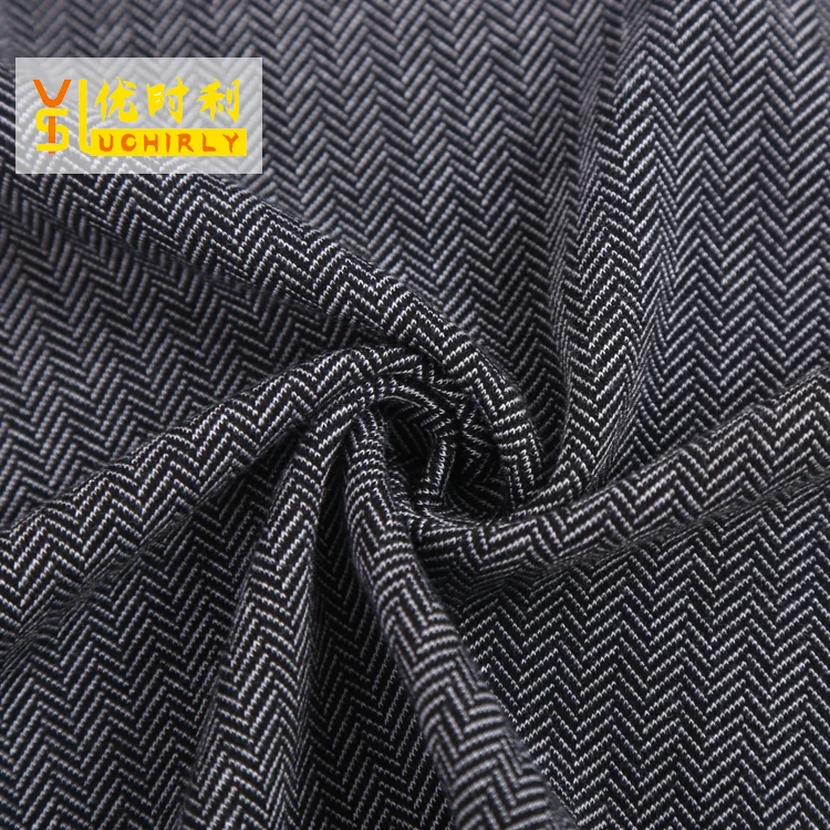 Keqiao shaoxing textile new product tr spandex herringbone fabric