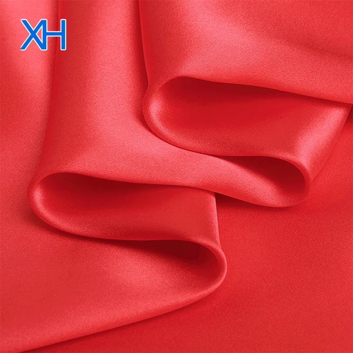 
Hot Sale100% Organic Charmeuse Silk Satin Fabric Roll Wholesale with Low Price by Xinhe Textiles 