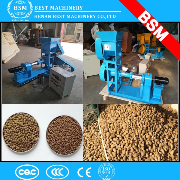 200-300kg/h auger/extruder floating fish feed machine / catfish feed pellet machine