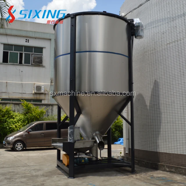 Power-saving type vertical type plastic pellets Material blender silo mixing machine